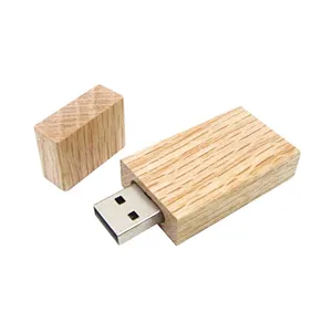 Walnut Maple Natural Bamboo Carbonized Bamboo Wooden USB Flash Drive