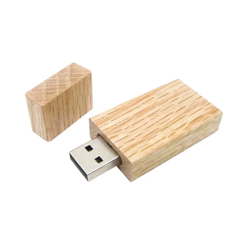 Walnut Maple Natural Bamboo Carbonized Bamboo Wooden USB Flash Drive