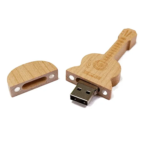 Fine Bamboo Wood Rotating U Disk Exhibition Studio Gift Factory Supply Wooden USB Flash Drive USB Pen Drive