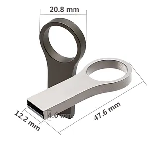 Round Shape Metal Housing USB 2.0 Pen Drive