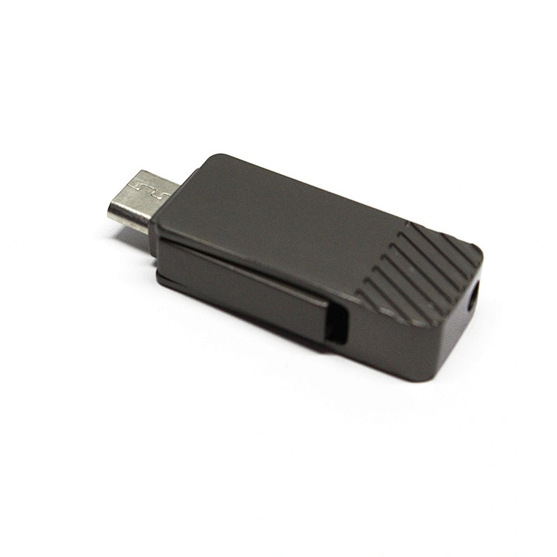 Black Rotary Mini Portable Factory OTG Metal USB Pen Drive USB Flash Drive USB Stick USB Disk