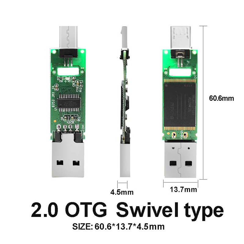Multi Capacity USB 2.0 OTG PCBA Memory Chips DIY USB Flash Drive USB Drive Flash Drive USB Sticks