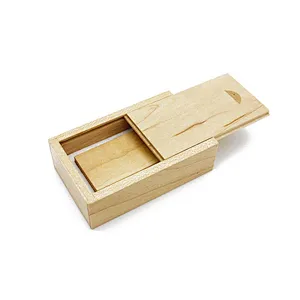 Walnut Maple Natural Bamboo Carbonized Bamboo Wooden USB Flash Drive