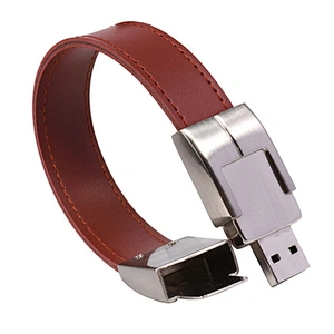 Bracelet Leather PU Promotional Gift USB Disk USB Flash Drive USB Flash Disk USB Drive with Your Logo