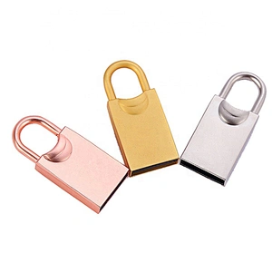 Wholesale Metal Lock Shape High Speed Customized Logo Mini USB Flash Drive USB Flash Disk USB Drive USB Driver USB Disk USB Stick