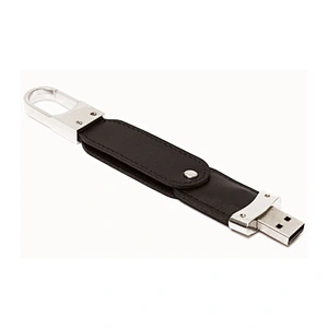 Key Buckle Portable Leather PU USB Pen Drive USB Flash Drive USB Drive with Logo