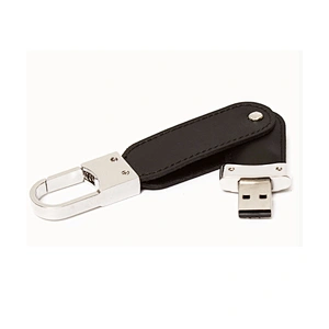 Key Buckle Portable Leather PU USB Pen Drive USB Flash Drive USB Drive with Logo