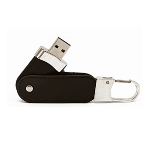 Key Buckle Portable Leather PU USB Pen Drive USB Flash Drive USB Drive with Logo