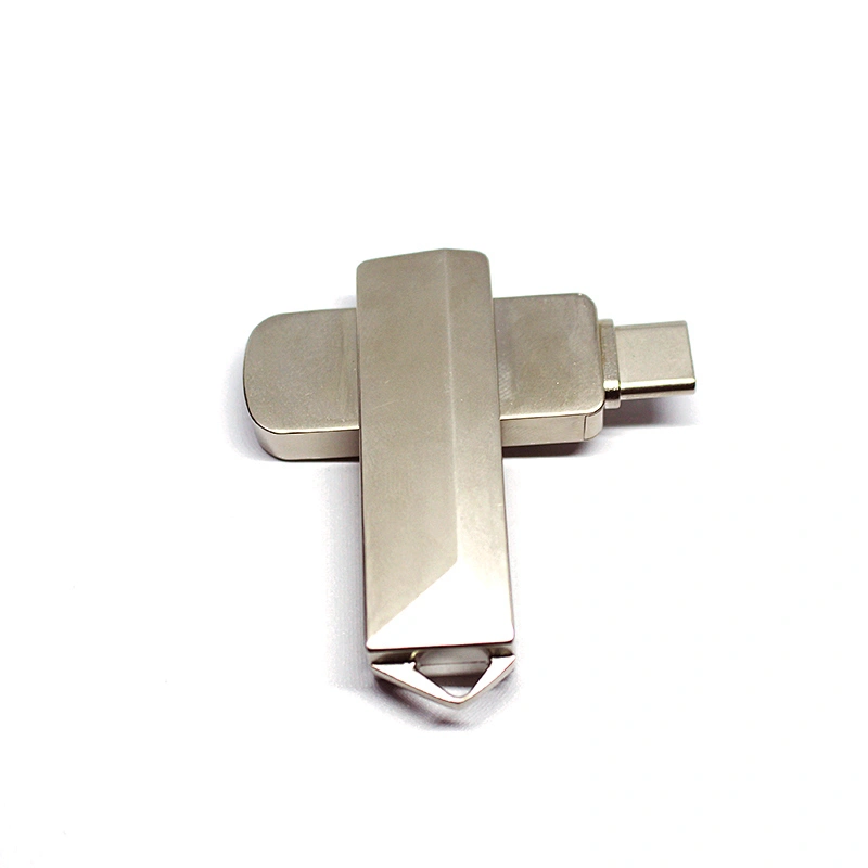 Metal Rotary Printing Logo Type-C Pen Drive USB Flash Drive USB Disk USB Drive USB Driver For Mobile Phone