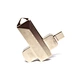 Metal rotary printing logo type-c pen drive usb flash drive usb drive for mobile phone