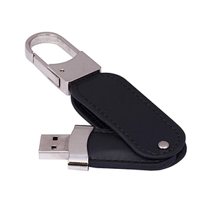 Key Buckle Portable Leather PU USB Pen Drive USB Flash Drive USB Drive with Logo