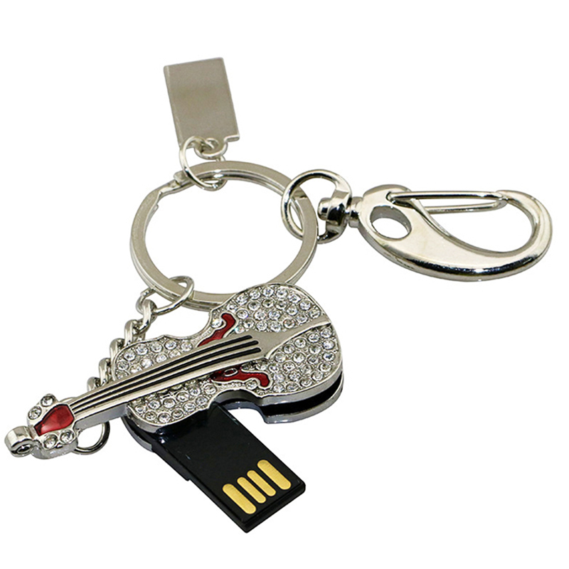 Guitar Musical Instruments Colorful Jewelry Gift Metal USB Flash Drive USB Flash Disk USB Stick USB Flash USB Drive