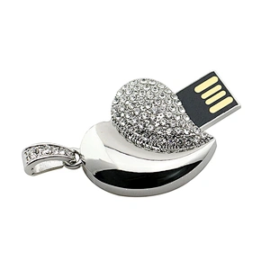 Heart Shaped Pendant Rope Metal Colorful Jewelry USB Flash Drive USB Flash Disk USB Stick USB Flash USB Drive USB Pen Drive