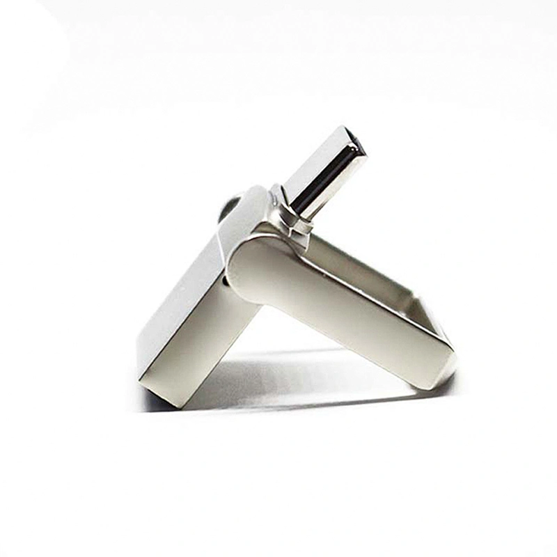 Metal Mini Portable USB Flash Drive Dual Port Type-C Laser Logo USB Disk USB Drive USB Flash Disk