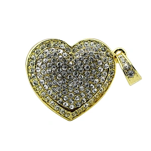Heart Shape Metal Colorful Jewelry USB Flash Drive USB Flash Disk USB Stick USB Flash USB Drive USB Pen Drive for Promotional Gift
