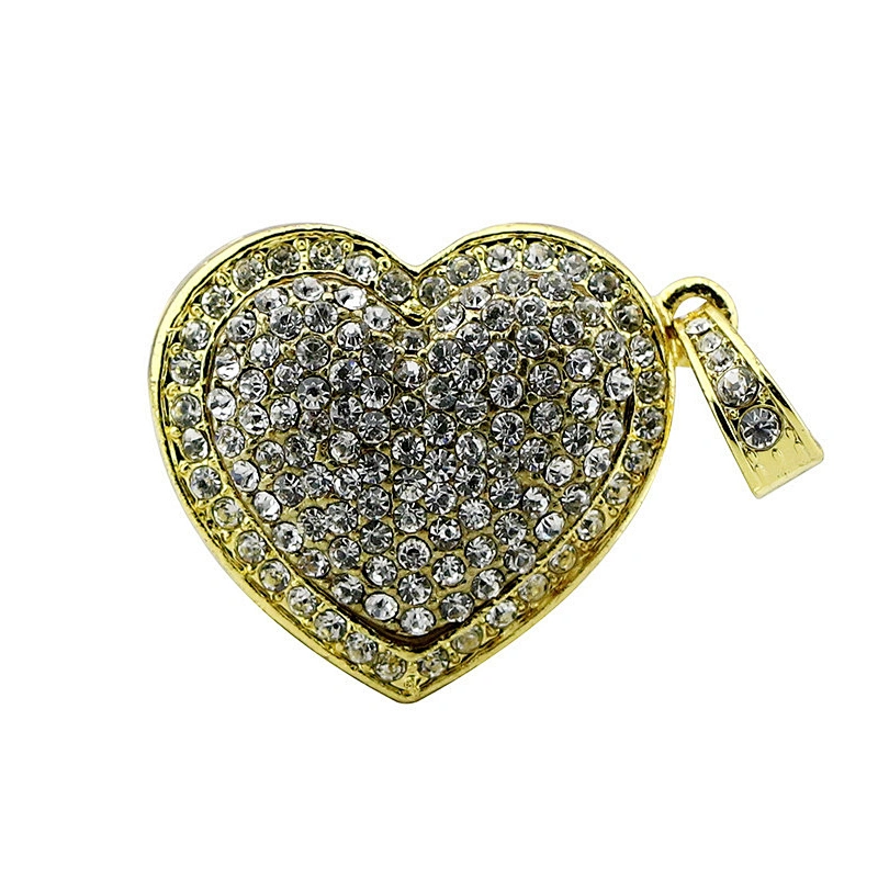 Heart Shape Metal Colorful Jewelry USB Flash Drive USB Flash Disk USB Stick USB Flash USB Drive USB Pen Drive for Promotional Gift