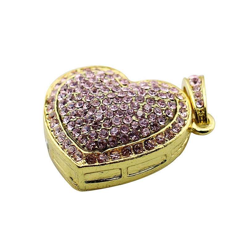 Heart Shape Metal Colorful Jewelry USB Flash Drive USB Flash Disk USB Stick USB Flash USB Drive USB Pen Drive for Promotional Gift