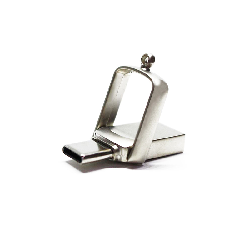Metal Mini Portable USB Flash Drive Dual Port Type-C Laser Logo USB Drive USB Flash Disk USB Disk
