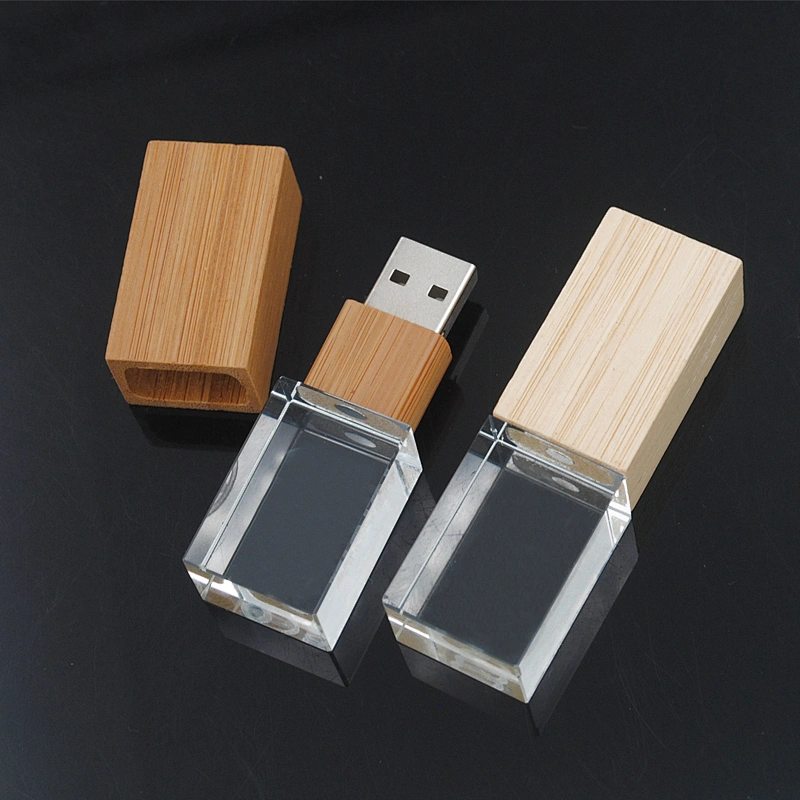 Wooden Crystal Personal Business Gift Logo Print USB Flash Drive USB Flash Disk USB Drive USB Driver USB Stick USB Disk