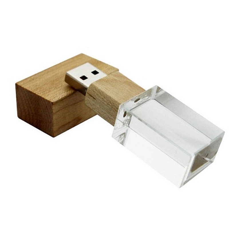 Wooden Crystal Personal Business Gift Logo Print USB Flash Drive USB Flash Disk USB Drive USB Driver USB Stick USB Disk