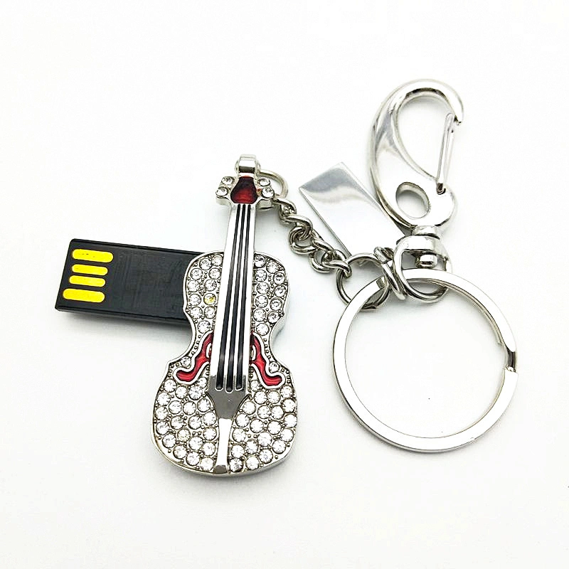 Guitar Musical Instruments Colorful Jewelry Gift Metal USB Flash Drive USB Flash Disk USB Stick USB Flash USB Drive