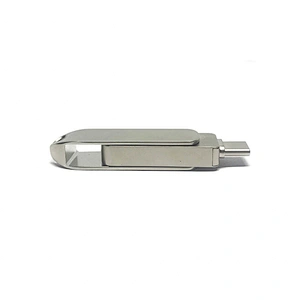 Metal Rotary Printable Logo USB Disk Hanging Single Port Type C USB Pen Drive USB Flash Drive USB Drive USB Disk USB Flash Disk