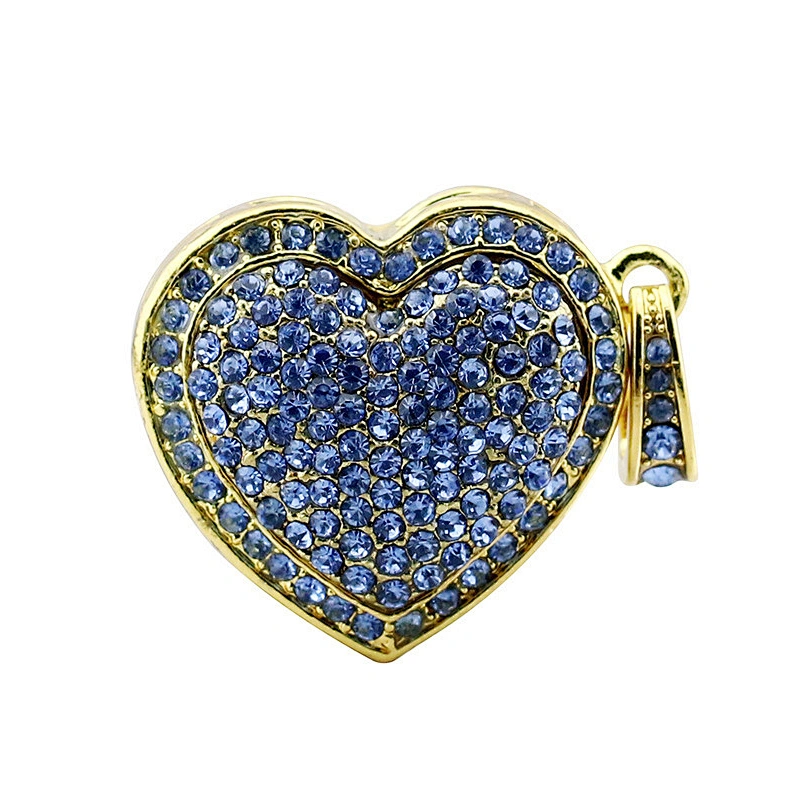 Heart Shape Metal Colorful Jewelry USB Flash Drive USB Flash Disk USB Stick USB Flash USB Drive USB Pen Drive for Promotional Gift