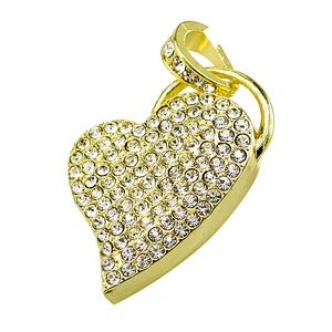Colorful Jewelry Promotional Gift Metal Heart Shape USB Flash Drive USB Flash Disk USB Stick USB Flash USB Drive