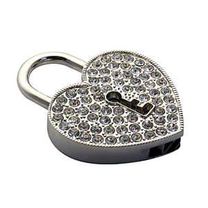Love Locks Metal Chain Colorful Jewelry USB Flash Drive USB Flash Disk USB Stick USB Flash USB Drive for Promotional Gift