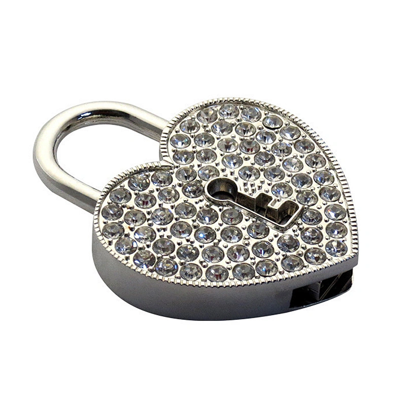 Love Locks Metal Chain Colorful Jewelry USB Flash Drive USB Flash Disk USB Stick USB Flash USB Drive for Promotional Gift