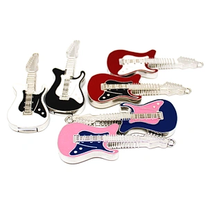 Guitar Musical Instruments Colorful Jewelry Gift Metal USB Flash Drive USB Flash Disk USB Stick USB Pen Drive USB Drive