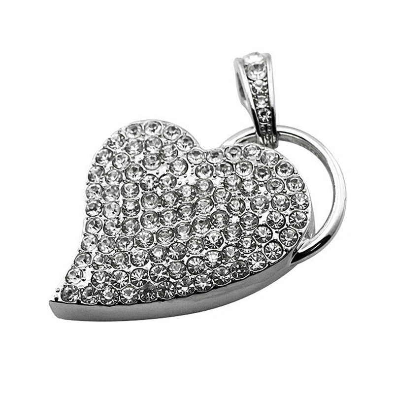 Colorful Jewelry Promotional Gift Metal Heart Shape USB Flash Drive USB Flash Disk USB Stick USB Flash USB Drive