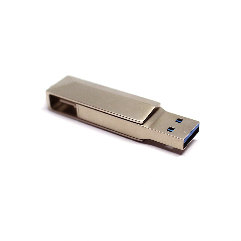 Pure Metal Customized Logo Type-C Swivel USB Flash Drive USB Stick USB Disk USB Flash Disk