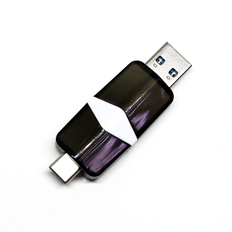 Dual Model Type C USB Flash Drive Plastic Stretch Light USB Pen Drive USB 2.0 3.0 Pen Drive