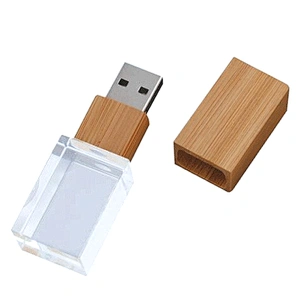 Wooden Crystal Personal Business Gift Logo Print USB Flash Drive USB Flash Disk USB Drive USB Driver USB Stick USB Disk