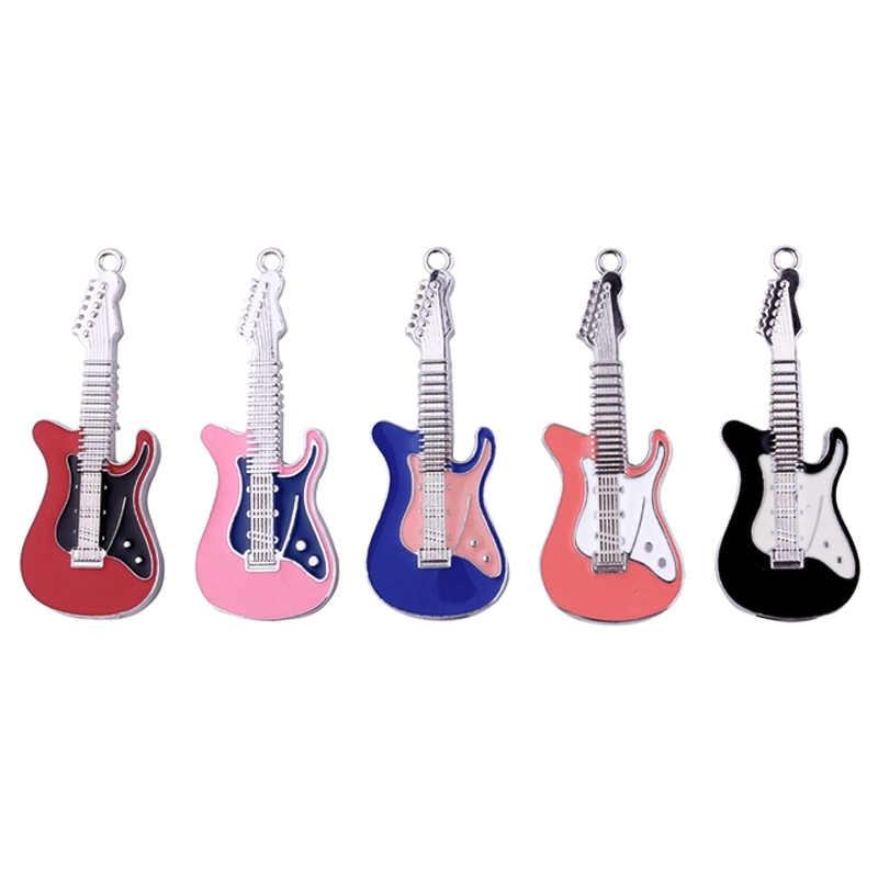 Guitar Musical Instruments Colorful Jewelry Gift Metal USB Flash Drive USB Flash Disk USB Stick USB Pen Drive USB Drive