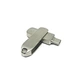 Metal rotary printable logo hanging single port type-c usb pen drive usb flash drive usb drive