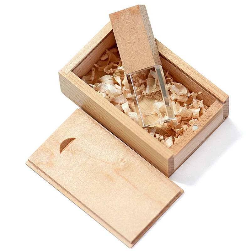 Wooden Crystal Personal Business Gift Logo Print USB Flash Drive USB Flash Disk USB Drive USB Driver USB Stick USB Disk
