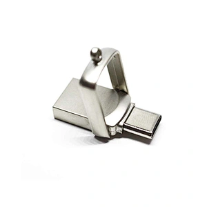 Metal Mini Portable USB Flash Drive Dual Port Type-C Laser Logo USB Drive USB Flash Disk USB Disk