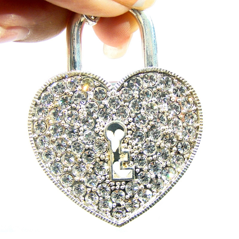 Love Locks Metal Chain Colorful Jewelry USB Flash Drive USB Flash Disk USB Stick USB Flash USB Drive for Promotional Gift