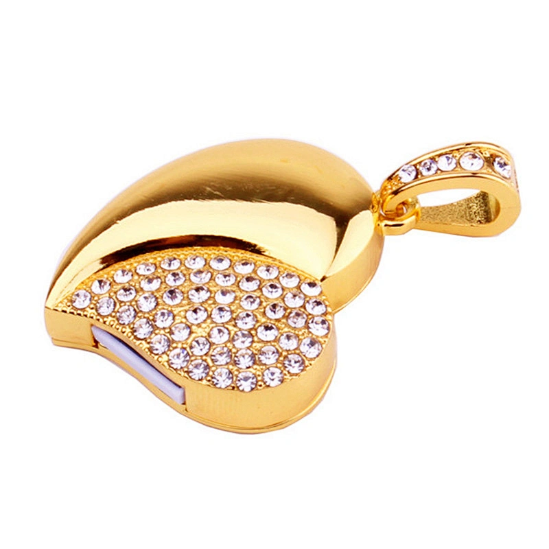 Heart Shaped Pendant Rope Metal Colorful Jewelry USB Flash Drive USB Flash Disk USB Stick USB Flash USB Drive USB Pen Drive