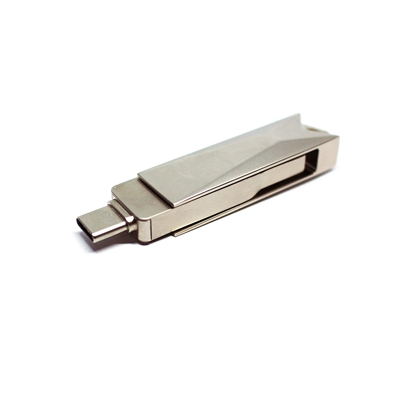 Dual Purpose Type C USB 3.0 Interface Metal Rotary USB Flash Drive USB Flash Drive/USB Driver/USB Disk/Pen Drive/USB Flash Disk