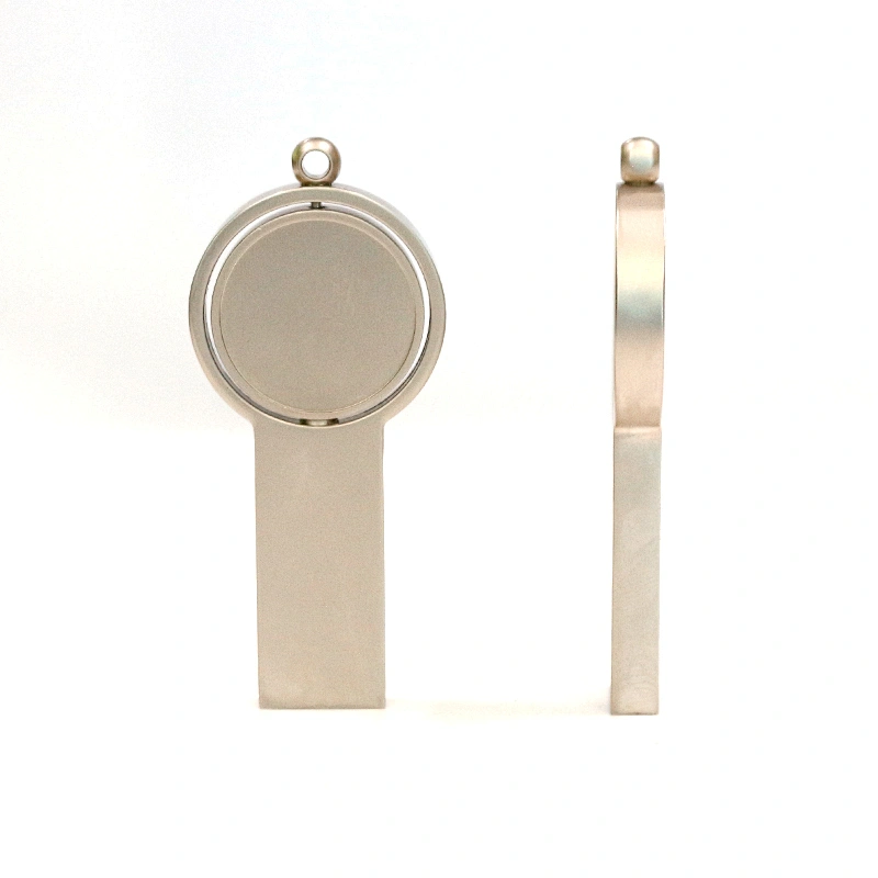 Metal Rotate New Style USB Flash Drive Customized Logo Gadget Lanyard Pen Drive Professional Manufacture USB Pen Drive