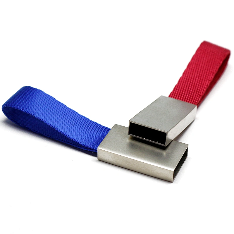 Metal Key Chain Lanyard Pen Drive Promotional Gift Customized Logo USB Flash Drive