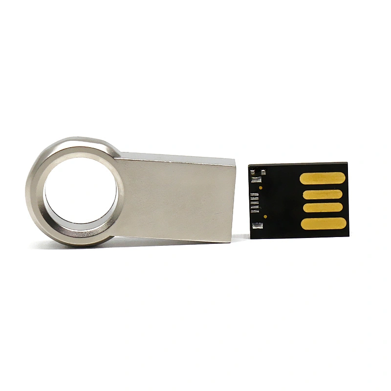 Annular Key Chain USB Flash Drive Mini Metal Customized Logo China Supplier USB Flash Disk USB Drive USB Driver USB Disk USB Stick