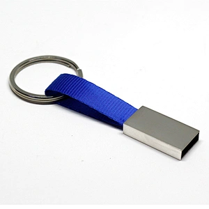 Metal Key Chain Lanyard Pen Drive Promotional Gift Customized Logo USB Flash Drive