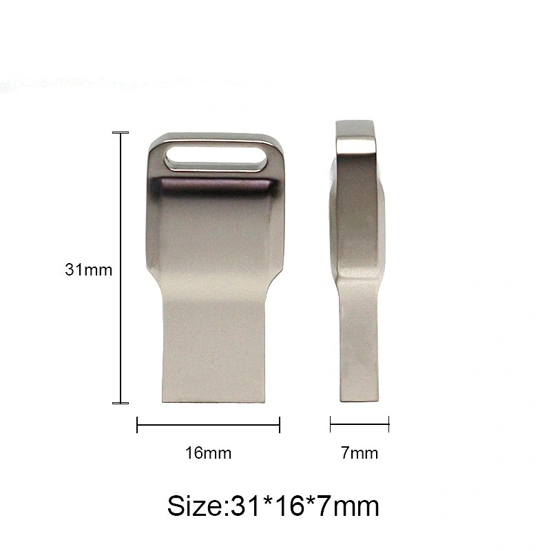 Silvery Metal Portable USB 2.0 Pen Drive USB Flash Drive USB Disk USB Drive USB Flash Disk with Your Logo
