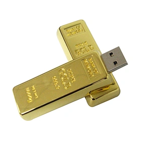 Gold Design Gadget Promotional Gift Metal USB Flash Drive USB Drive USB Driver USB Disk USB Stick