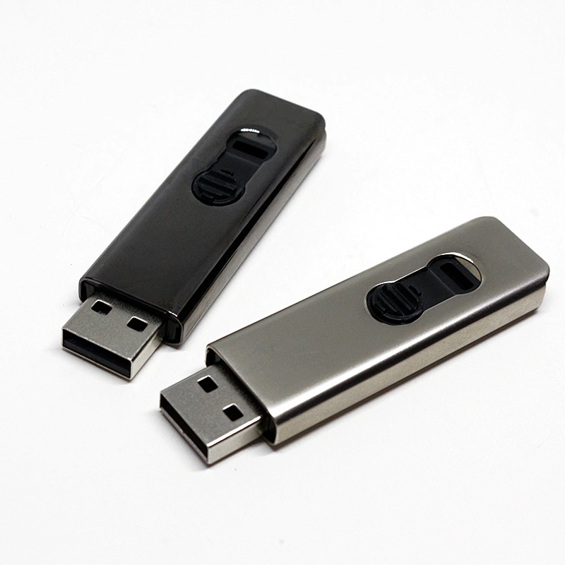 Stretch Metal USB Driver Promotional Gift Laser Logo Retractable USB Flash Drive USB Flash Disk USB Disk USB Stick USB Drive USB Driver