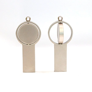 Metal Rotate New Style USB Flash Drive Customized Logo Gadget Lanyard Pen Drive Professional Manufacture USB Pen Drive